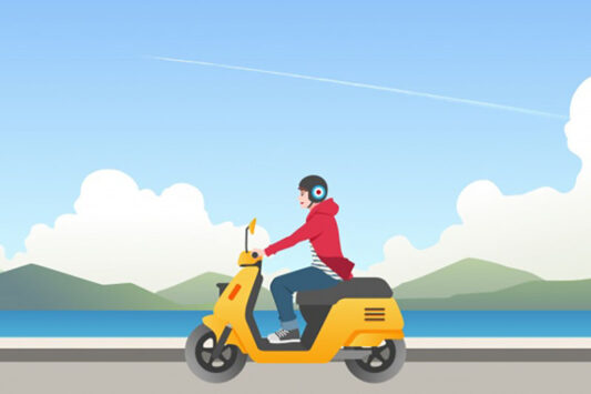 ilustrasi Ilustrasi sepeda motor freepik