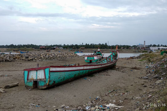 TPI Pantai Jangka kabupaten Bireuen. (Foto Breedie/Fauzan)