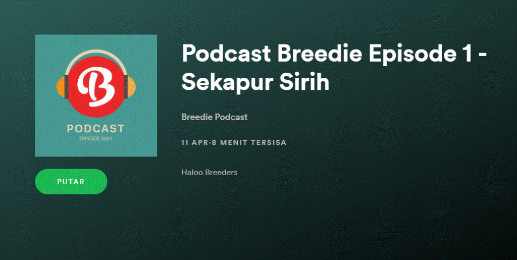 Podcast Breedie Episode 1 @spotify
