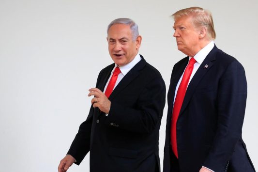Donald Trump dan Benjamin Netanyahu. @thenationalnews.com