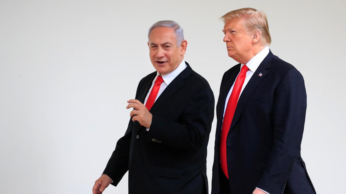 Donald Trump dan Benjamin Netanyahu. @thenationalnews.com