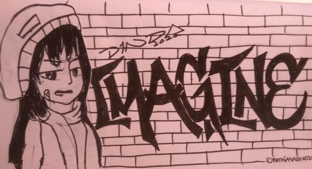 Dinda gadis grafiti