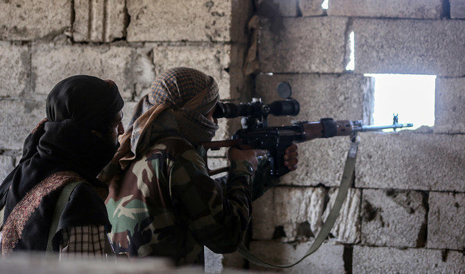 Sniper beraksi di Taiz, 2016. (©AFP/arabnews)