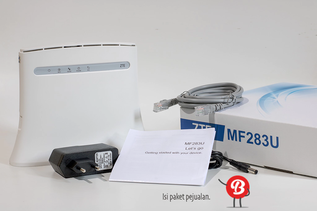 Paket Modem ZTE CPE MF283u 4G LTE