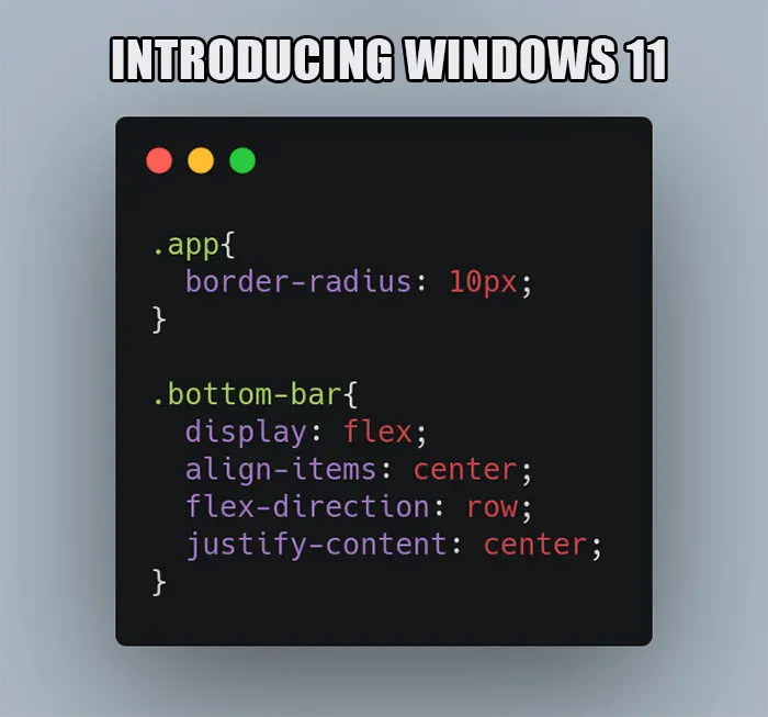 Windows 11 rounded corner meme