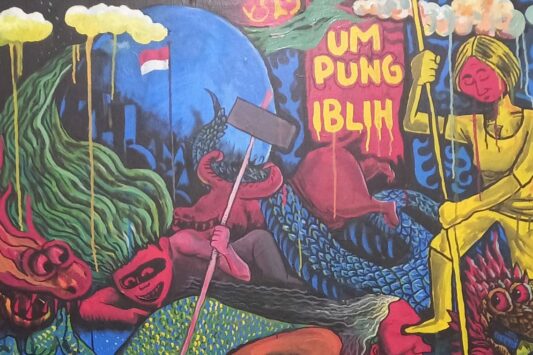 Ilustrasi Umpung Iblih karya Idrus Bin Harun