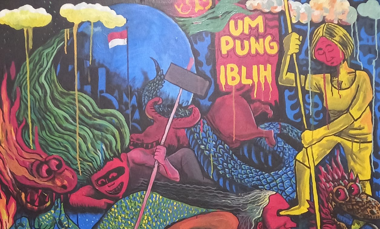 Ilustrasi Umpung Iblih karya Idrus Bin Harun